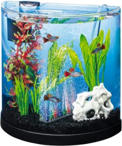 Tetra ColorFusion Half-Moon 3 Gallon Kit Best Bow Front Aquarium