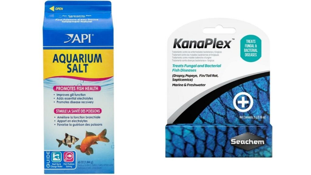 API Aquarium Salt and Seachem KanaPlex