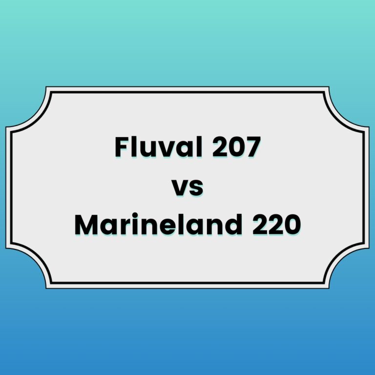 Fluval 207 vs Marineland 220