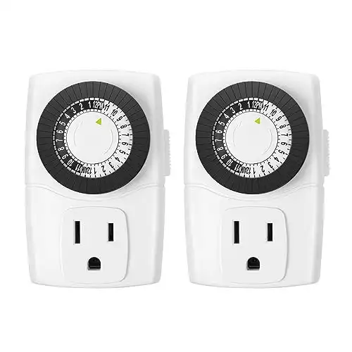 2 BN-LINK 24HR MECHANICAL TIMER SWITCHES