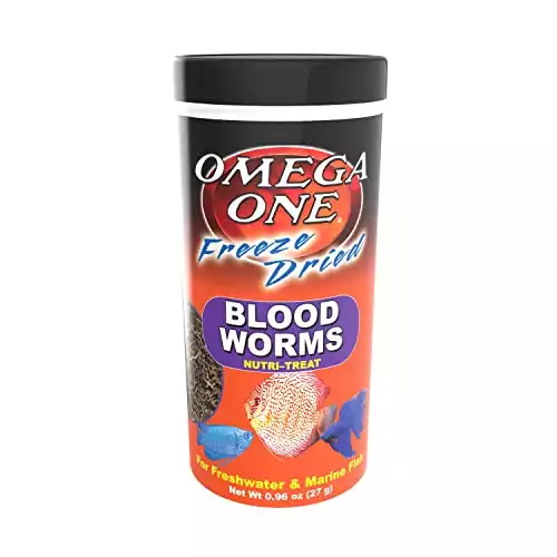 OMEGA ONE FREEZE DRIED BLOOD WORMS
